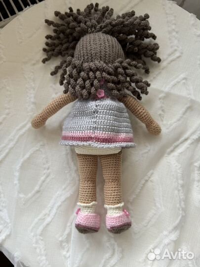 Вязаная кукла ручной работы кроше