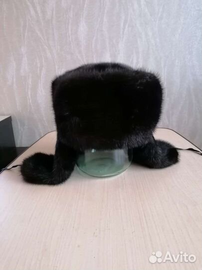 Норковая шапка мужская ушанка