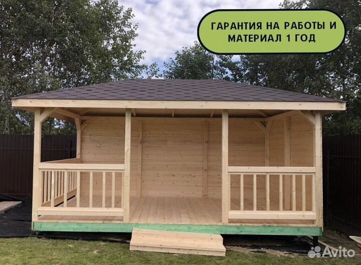Беседка к дому