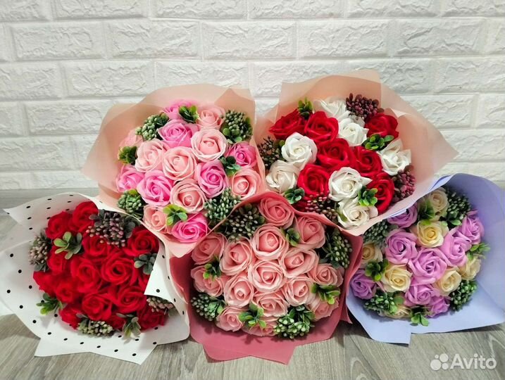 Букет из мыло