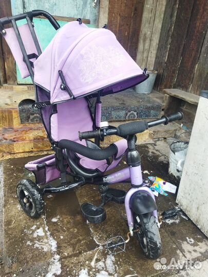 Велосипед коляска для девочки