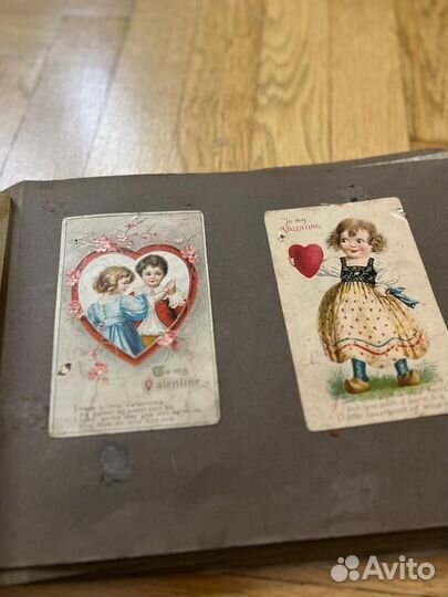 Дореволюционный альбом с открытками