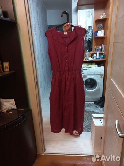 Платье женское льняное