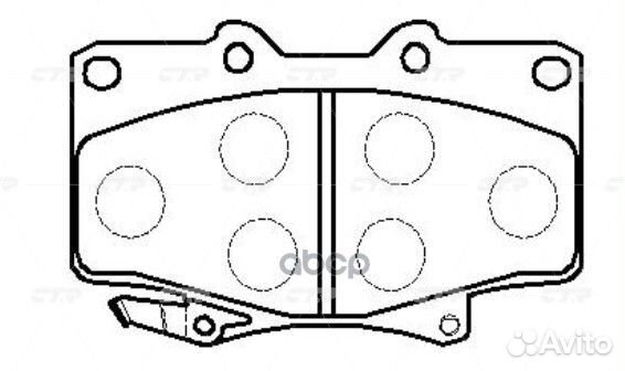 Колодки передние toyota Land Cruiser 80 CTR GK1019