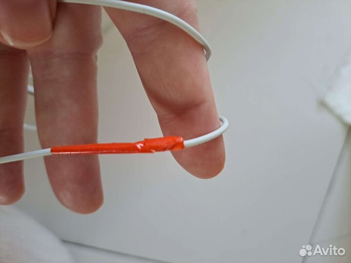 Наушники Apple проводные, повреждён провод