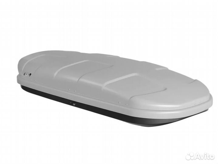 Автобокс nobu cross 380л 1760х800х350 серый тексту