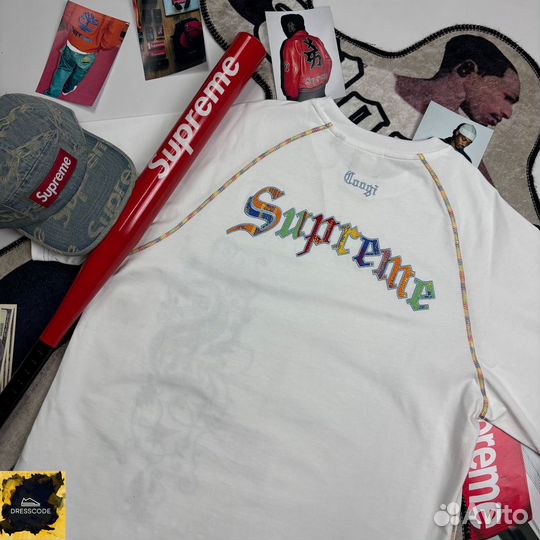 Футболка Supreme x Coogi SS24 эксклюзив