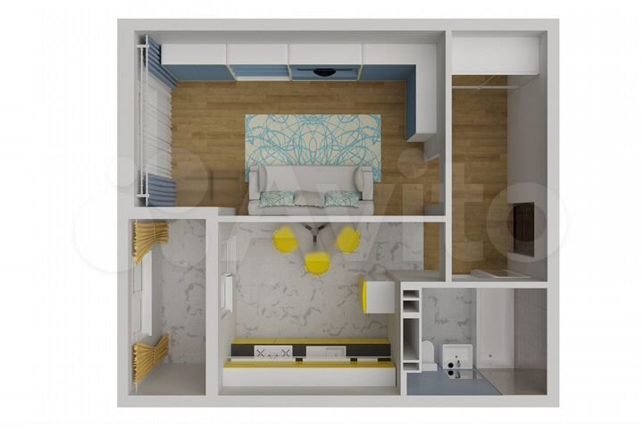 1-к. квартира, 37,9 м², 9/9 эт.