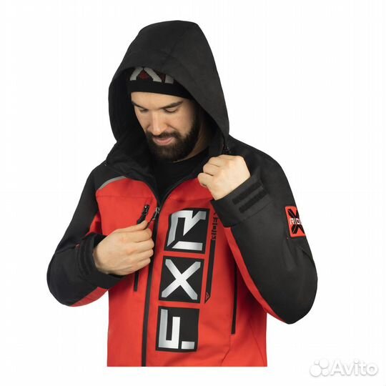 Комбинезон FXR Recruit без утеплителя Black/Red, M