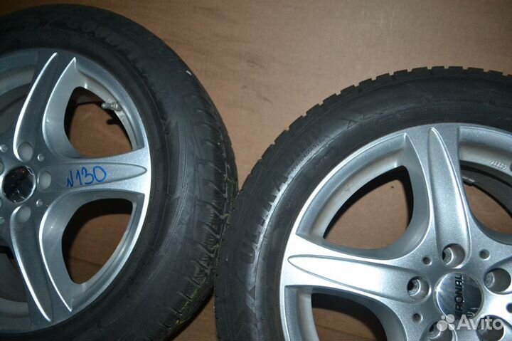 Диски бу R17 с всесезонными шинами 225 55 17