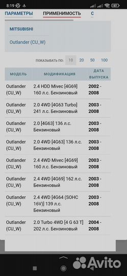 Радиатор кондиционера outlander 2003-2008
