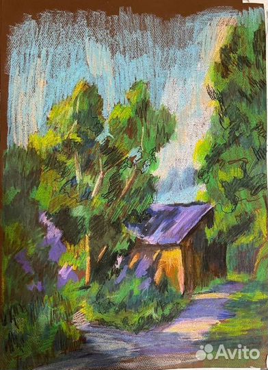 Картина масляной пастелью