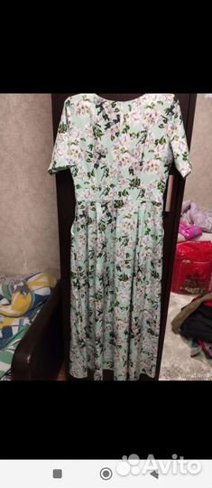 Платье длинное в цветок
