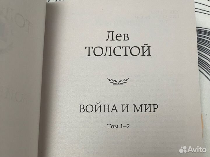 Война и мир Толстого в двух книгах