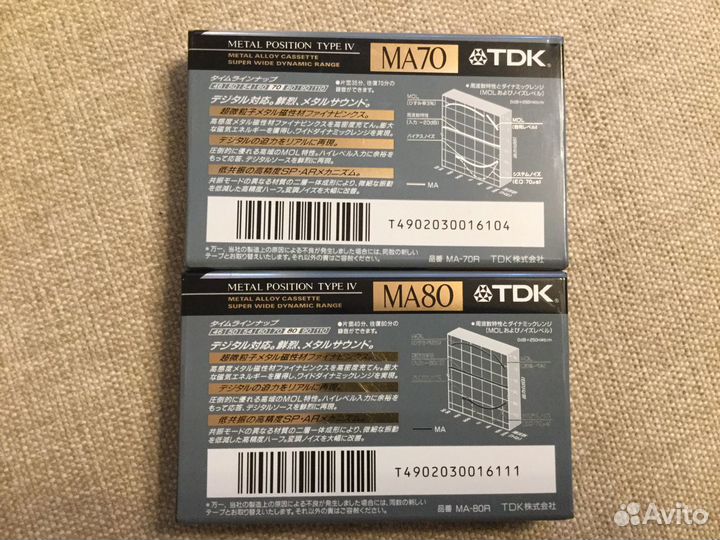 Аудиокассета Metal TDK-MA Japan market