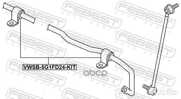 Втулка стабилизатора зад ford explorer III/IV