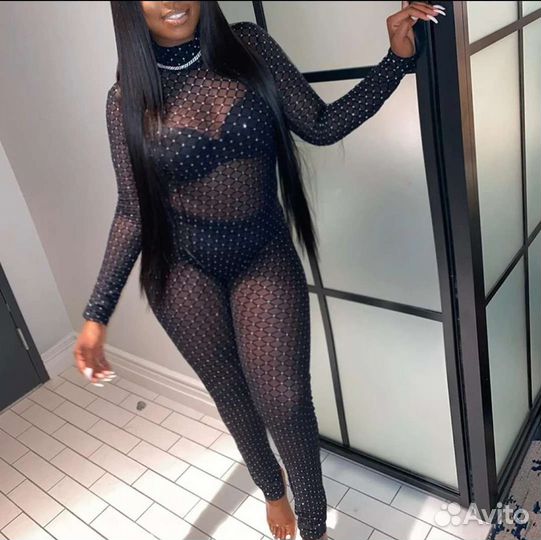 Кружевной комбенизон