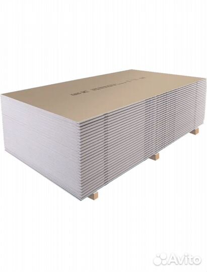 Гипсокартон 9.5 мм Knauf 2500x1200 3 м²