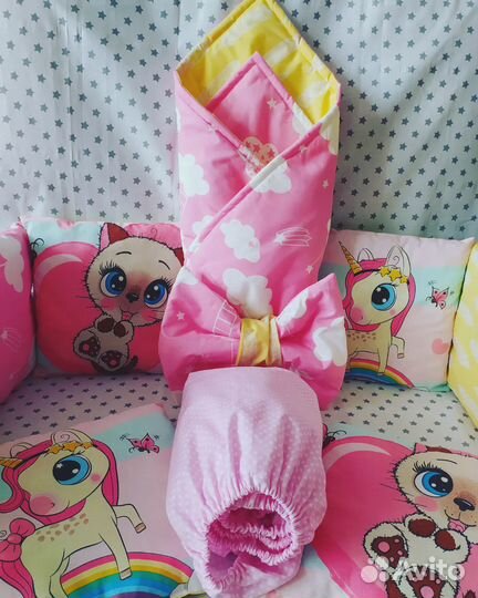 Бортики в детскую кроватку Новые