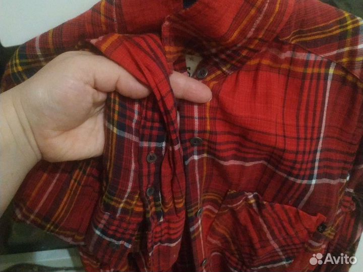 Рубашка клетка xxs