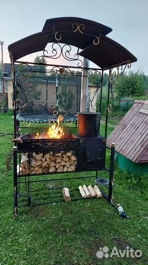 Кованые мангалы с крышей
