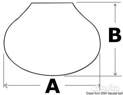 Палубная кнопка красная в чёрном корпусе 76 x 83 мм, Osculati 02.342.01 для управления якорной лебед