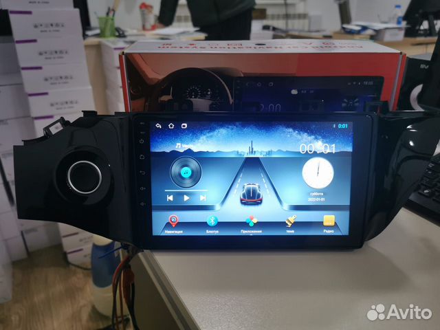 Магнитола андроид 2-32 9 дюйм qled Kia Rio 4