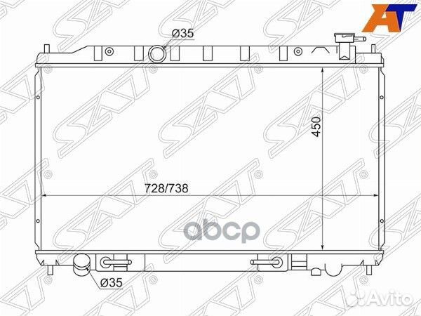 Радиатор Nissan Murano 02-08 / Presage 03-09 NS
