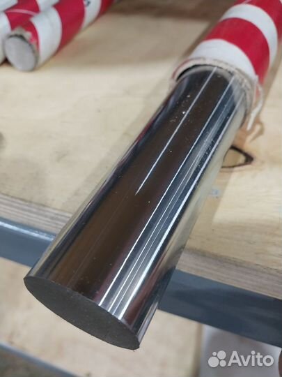 Шток хромированный пруток диаметр 105 мм ск45+твч