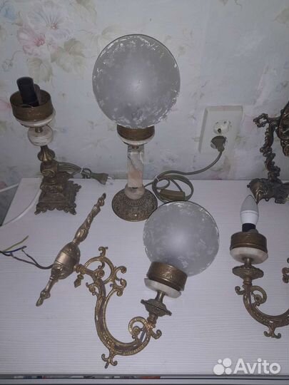 Плафоны разные от Югославских люстр и бра