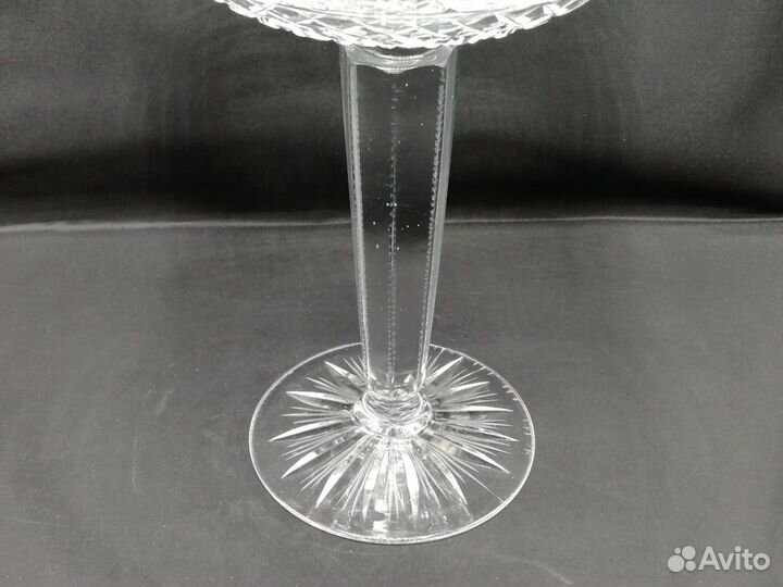 Большая фруктовница конфетница 27*29см хрусталь