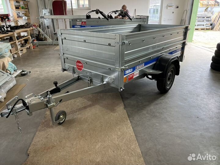Прицеп оцинк 2.5х1.30 борт 64см Тавиалс