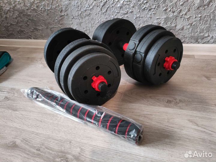 Гантели разборные и штанга