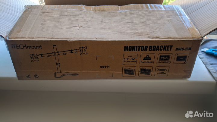 Кронштейн для 2 мониторов mbes 12m