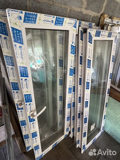 Окно+ дверь трехкамерный стеклопакет