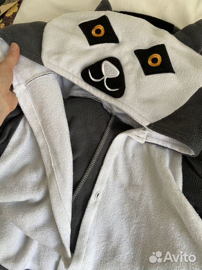 Пижама кигуруми лемур костюм