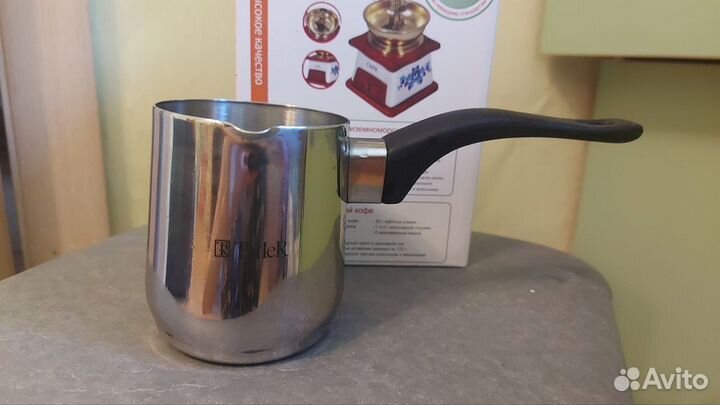 Кофемолка ручная + турка Taller