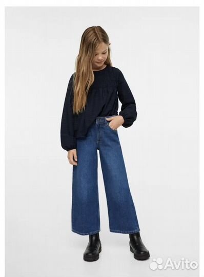 Комплект блуза и джинсы 140