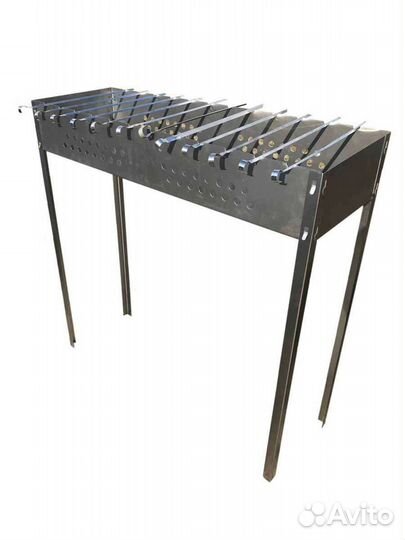 Мангал большой +12 шампуров в комплекте