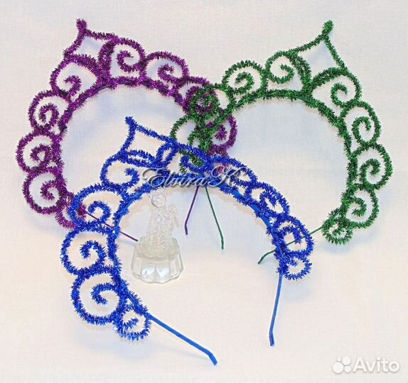 Короны на ободке для маленьких и больших принцесс