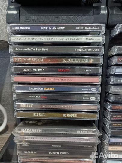 Музыкальные cd диски из рок и блюз коллекции