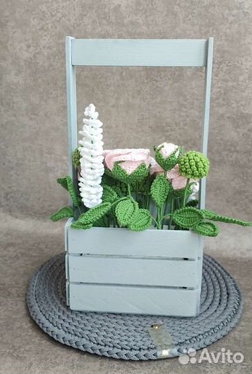 Букет вязаный