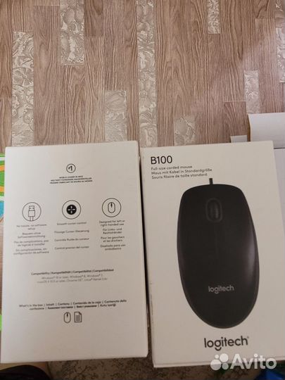 Мышки logitech B 100 новые