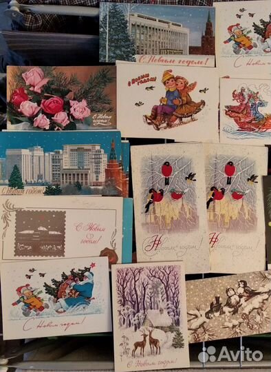 Новогодние открытки ссср, Германия 1950-70 гг
