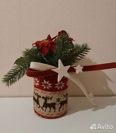 Новогодняя композиция на стол/украшение