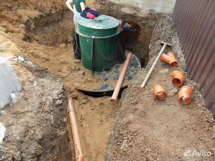 Септик монтаж в 1 день