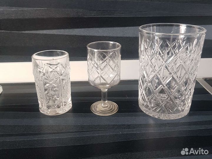 Кружки хрустальные СССР
