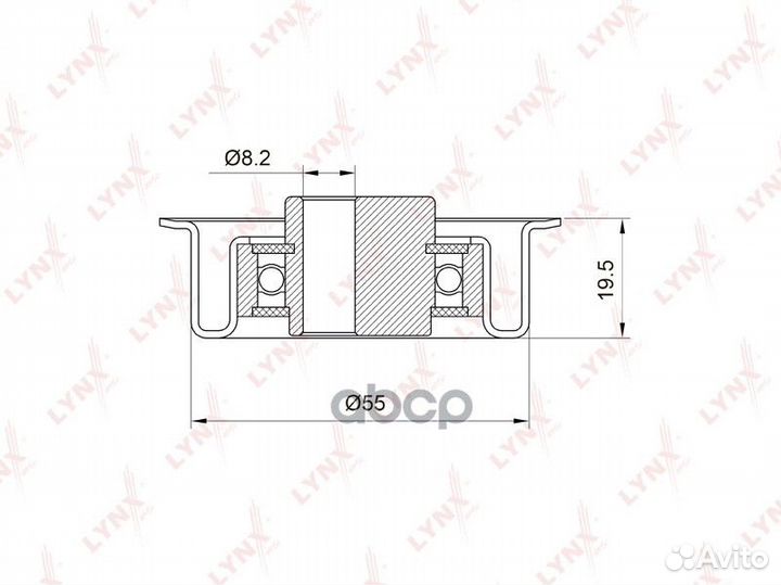 Ролик натяжной ремня грм PB1035 lynxauto