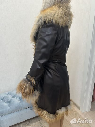 Кожаный плащ женский натуральная кожа