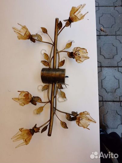 Люстра потолочная + бра 3 шт бу